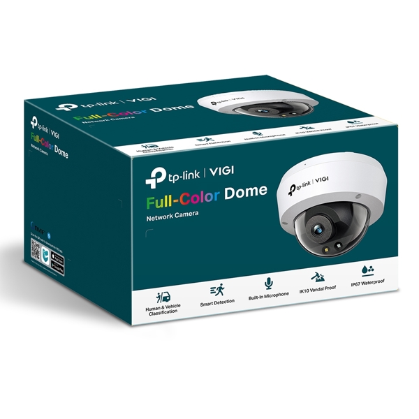 კამერა, VIGI C230(2.8mm), TP-Link, დომი ტიპის 3 MP ფიქსირებული ობიექტივით.