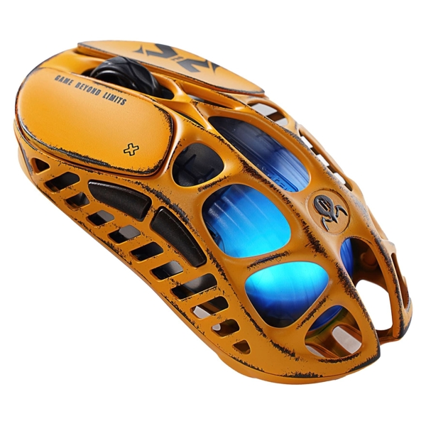 Mouse GravaStar Mercury X Pro, 8K, BT/WL/USB-A, RGB, Battle-Worn Yellow