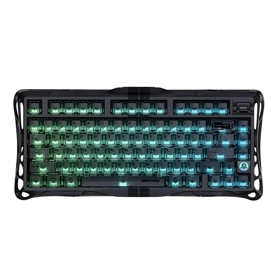 Mechanical keyboard GravaStar Mercury V75 80keys, Magnetic Jade Pro, 8K, USB-A, RGB, Stealth Black