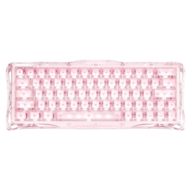 Keyboard GravaStar Mercury V60 60keys, UFO Magnetic Gaming, 8K, USB-A, RGB, Crystal Rose
