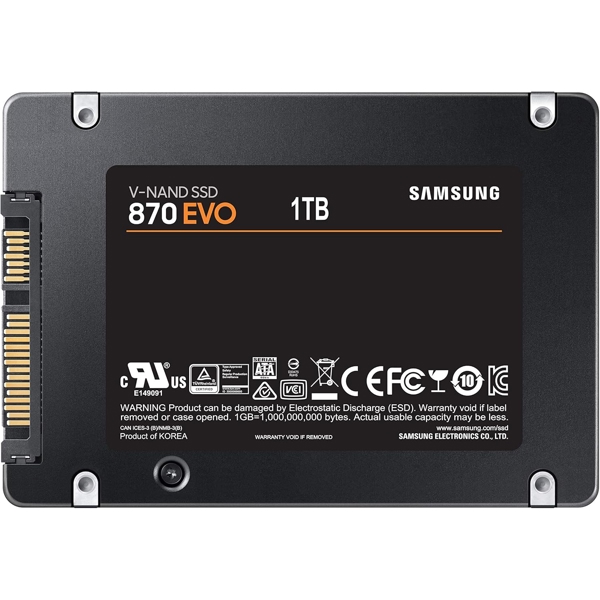 მყარი დისკი Samsung  SSD 870 EVO 1TB SATA III 2,5" MZ-77E1T0B
