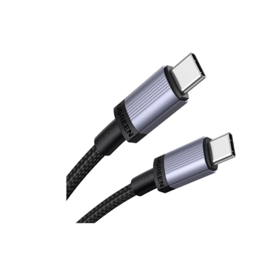 USB კაბელი UGREEN L532 (65907), 240W, Type-C to Type-C PD Fast Charging Cable, 1m, Space Gray