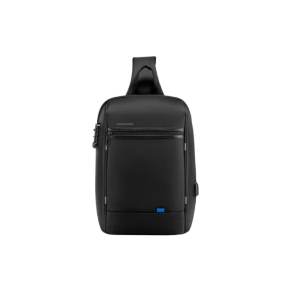 ზურგჩანთა: Kingsons Laptop Backpack With USB Charger 15.6" Black - KS3165-G