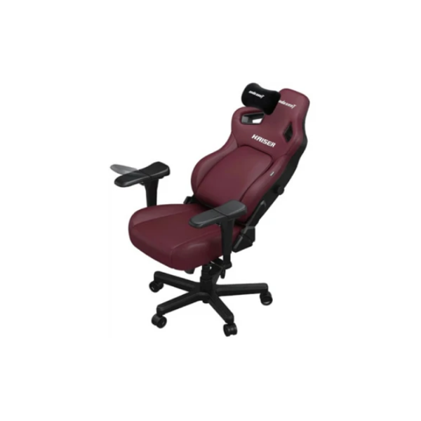AndaSeat Chair Kaiser 4 V2, PVC leather, 6D-Armrests, maroon