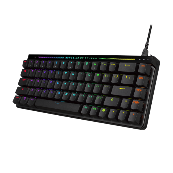 ASUS Keyboard mechanical ASUS ROG Falchion Ace 75 HE, 83key, HFX  V2 Magnetic Switches, USB-A, EN, RGB, black