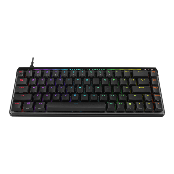 ASUS Keyboard mechanical ASUS ROG Falchion Ace 75 HE, 83key, HFX  V2 Magnetic Switches, USB-A, EN, RGB, black