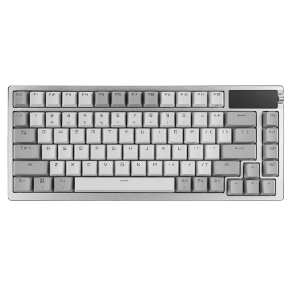 ASUS Keyboard mechanical ROG Azoth 81key, NX Red, USB-A/WL/BT, EN, RGB, white
