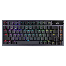 ASUS Keyboard mechanical ROG Azoth, 81key, NX Red, USB-A/WL/BT, EN, RGB, black