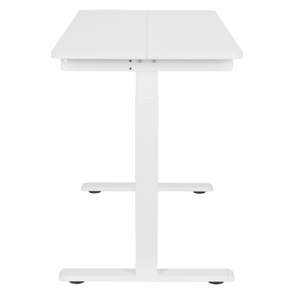 2E Computer Desk CE120W, height 72-120cm, manual mechanism, tabletop 120?60cm (white), metal base (white)