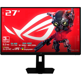 Asus Monitor 27" ROG Strix 5K XG27JCG 2xHDMI, DP, USB-C, 3xUSB, IPS, 5120x2880, 180Hz, 0.03ms, DCI-P3 97%, FreeSync, Pivot, HDR600