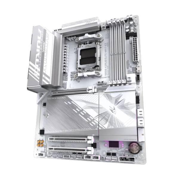 GIGABYTE Motherboard B850 A ELITE WF7 ICE sAM5 B850 4xDDR5 M.2 Wi-Fi BT DP Type-C ATX білий