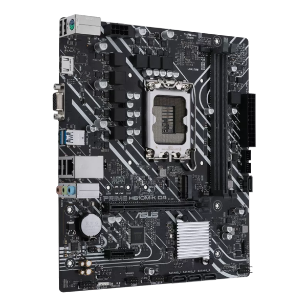 ASUS Motherboard PRIME H610M-K D4 ARGB s1700 H610 2xDDR4 M.2 HDMI D-Sub mATX ARGB