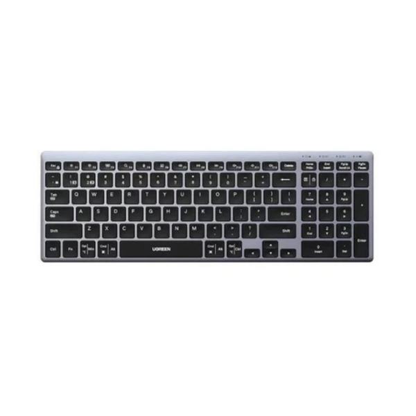 კლავიატურა UGREEN K552 (75163), Wireless, Bluetooth, USB, Keyboard, Grey