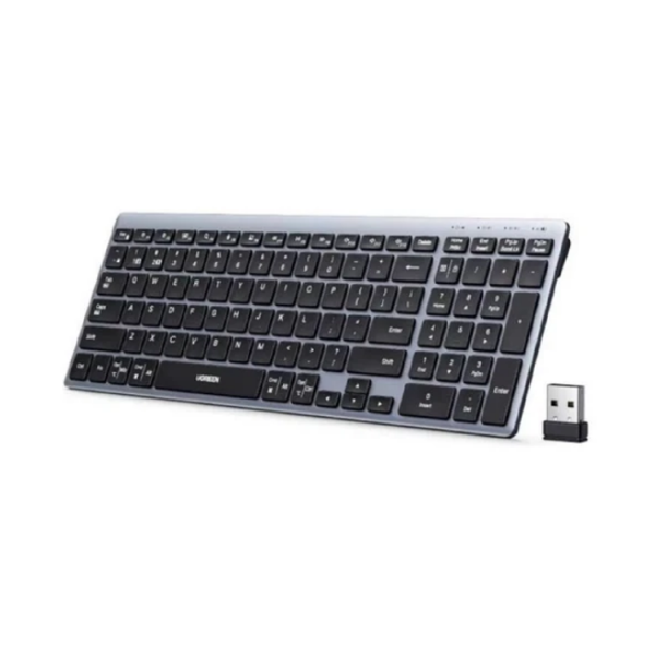 კლავიატურა UGREEN K552 (75163), Wireless, Bluetooth, USB, Keyboard, Grey