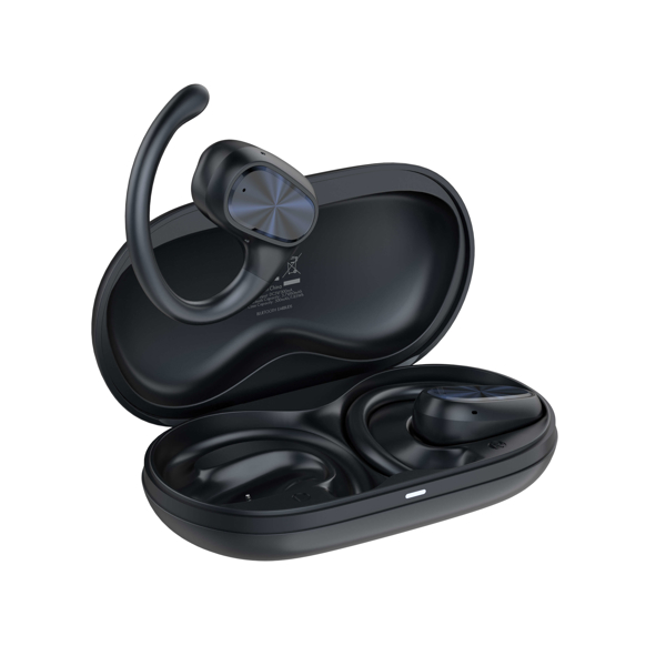 LDNIO უკაბელო ბლუთუზ ყურთსასმენი T07 Wireless Stereo BT Earbuds Over-Ear Headphones, შავი