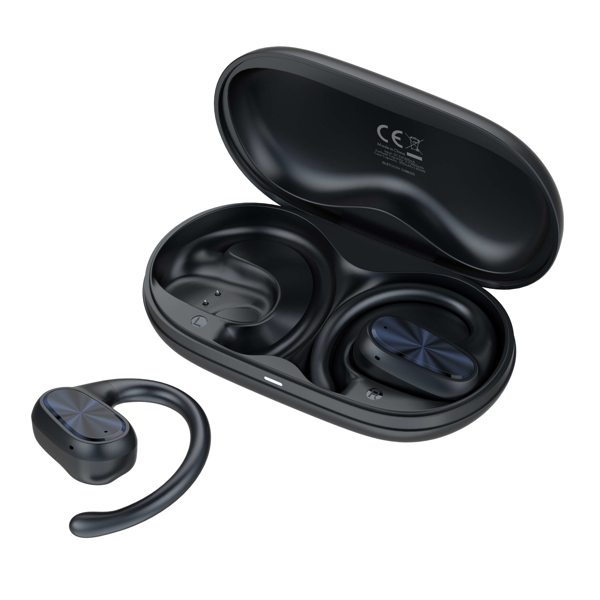LDNIO უკაბელო ბლუთუზ ყურთსასმენი T07 Wireless Stereo BT Earbuds Over-Ear Headphones, შავი