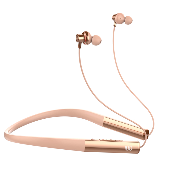 LDNIO უკაბელო ბლუთუზ ყურთსასმენი N01 Wireless stereo headset Neckband bluetooth headset, ოქროსფერი
