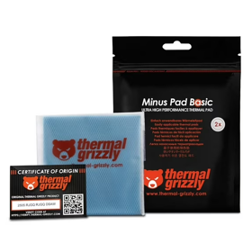 Thermalgrizzly TG Minus Pad Basic - 100x100x1,5mm 2 pcs TG-MP-B-100-100-15-2