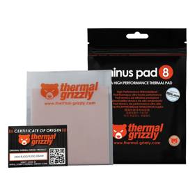 Thermalgrizzly TG Minus Pad 8 - 100x 100x 1,0 mm TG-MP8-100-100-10-1R