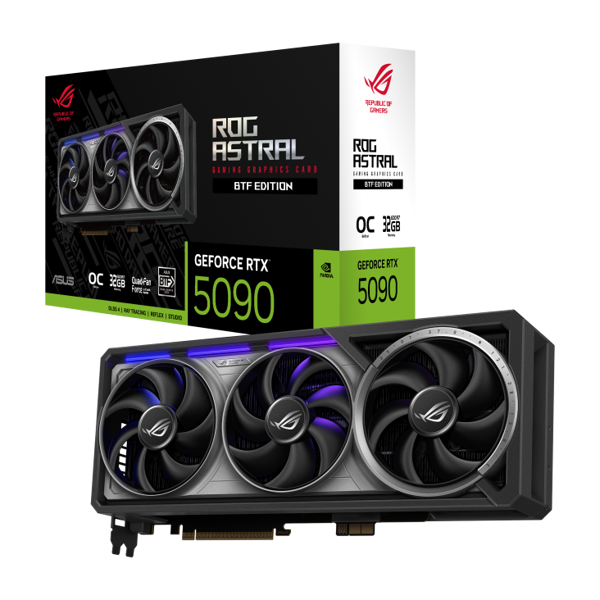 ASUS Graphic Card GeForce RTX 5090 32GB GDDR7 OC BTF ROG-ASTRAL-RTX5090-O32G-BTF-GAMING