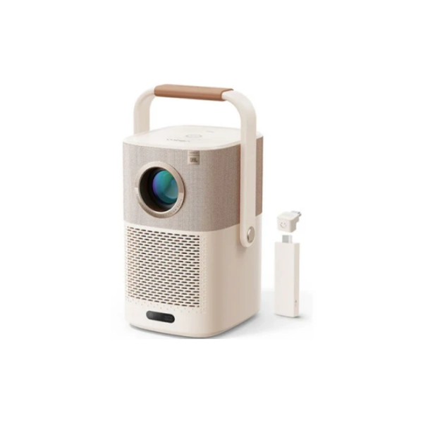 პროექტორი Yaber T2Plus, LCD Projector, FHD 1920x1080, 450Lm, JBL Speakers, Beige