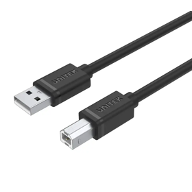 კაბელი,  Y-C420GBK, UNITEK, 3M USB 2.0 USB-A (M) to USB-B (M) Cable. Y-C420GBK