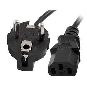 კვების კაბელიCord Cables EU plug power cord (personal computer). Pure copper 3m (Wire cross section at least 1mm)