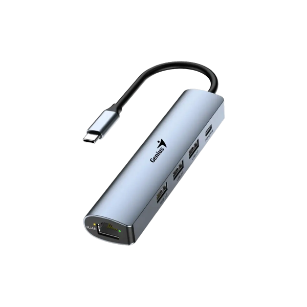 Genius 5-in-1 USB 3.0 Hub with Gigabit Ethernet