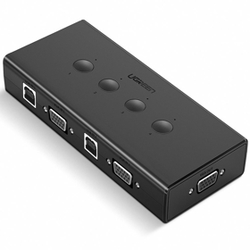 4-Port USB KVM Switch Kit with Audio სვიჩი