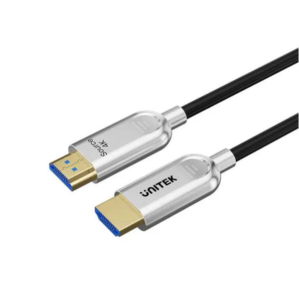 C11092ASL01-15M, UNITEK, HDMI2.0 ოპტიკური  Male to Male კაბელი 15M,.