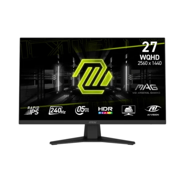 9S6-3CE41H-052 MSI  QHD 27FQ 27"Rapid IPS2560x1440 240HZ 0.5ms (Min.) HDR Ready 2xHDMI 2.0b, 1xDP 1.4a 100x100mm Po