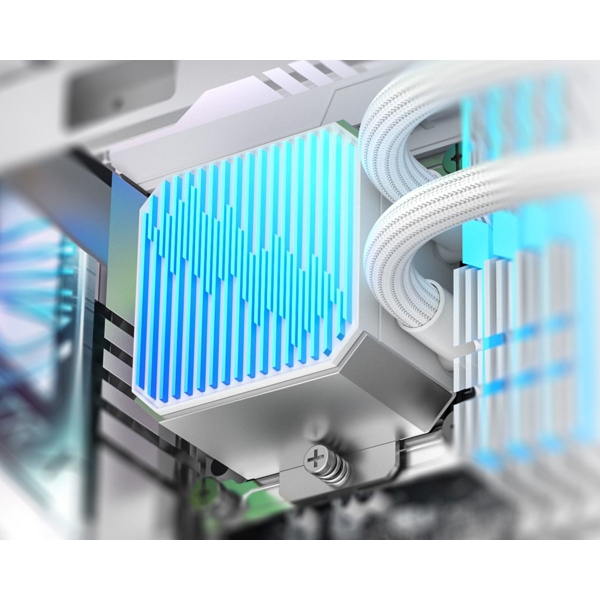 პროცესორის ქულერი - ID COOLING - DX360 White-AF-125-W
