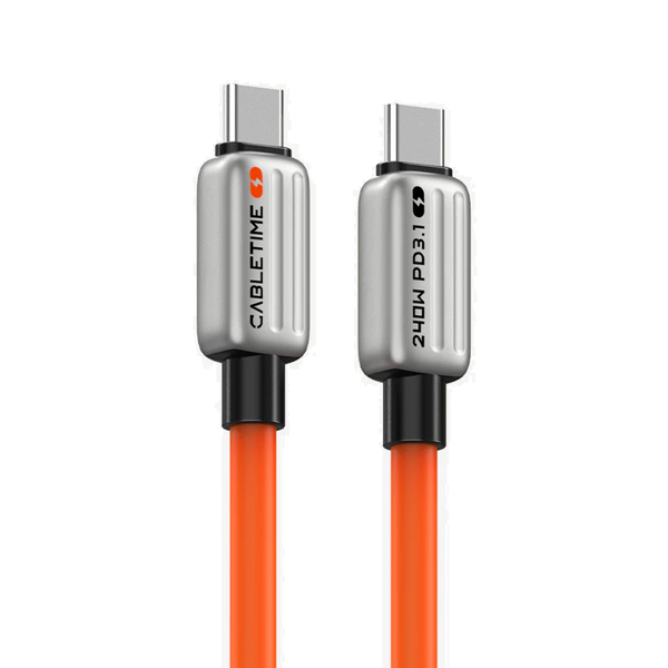 CABLETIME CT-CM240-ZSW2 PD240W USB C Cable   2M