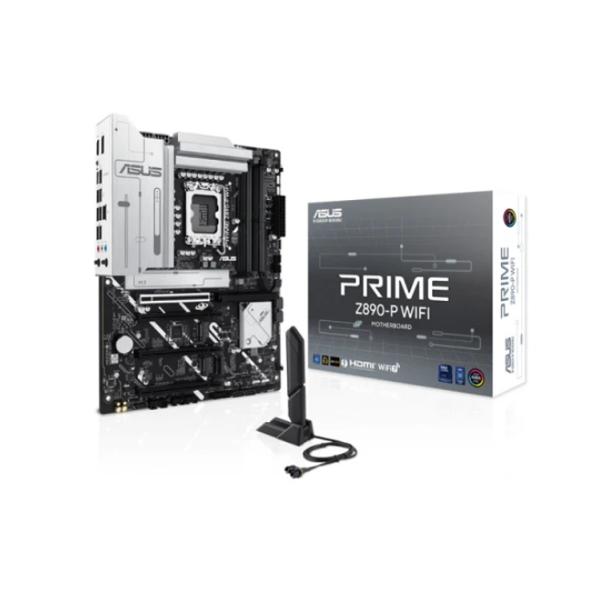 ASUS Motherboard PRIME Z890-P WIFI s1851 Z890 4xDDR5 M.2 HDMI DP Wi-Fi BT ATX
