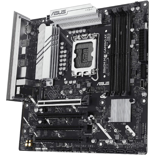 ASUS Motherboard B860M MAX GAMING AX s1851 B860 4xDDR5 M.2 DP USB Type-C Wi-Fi BT mATX