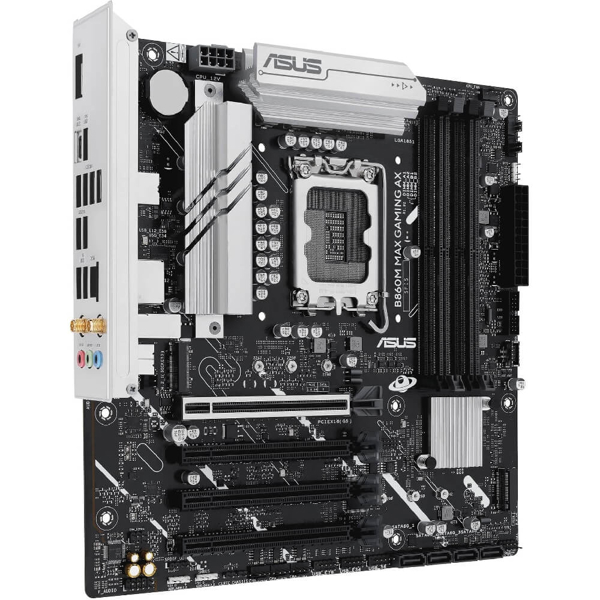 ASUS Motherboard B860M MAX GAMING AX s1851 B860 4xDDR5 M.2 DP USB Type-C Wi-Fi BT mATX