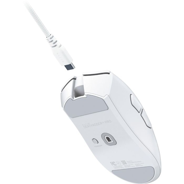 Razer Mouse DeathAdder V4 Pro Gen-2, RGB, USB-A/WL/BT, white