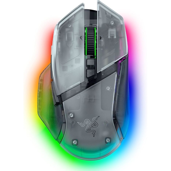 Razer Mouse Basilisk V3 Pro 35K, RGB, USB-A/WL/BT, Phantom White Ed.