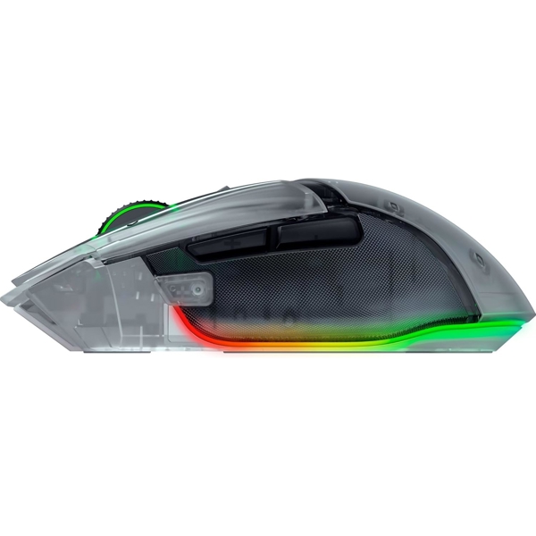Razer Mouse Basilisk V3 Pro 35K, RGB, USB-A/WL/BT, Phantom White Ed.