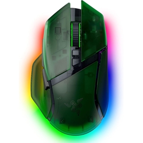 Razer Mouse Basilisk V3 Pro 35K, RGB, USB-A/WL/BT, Phantom Green Ed.