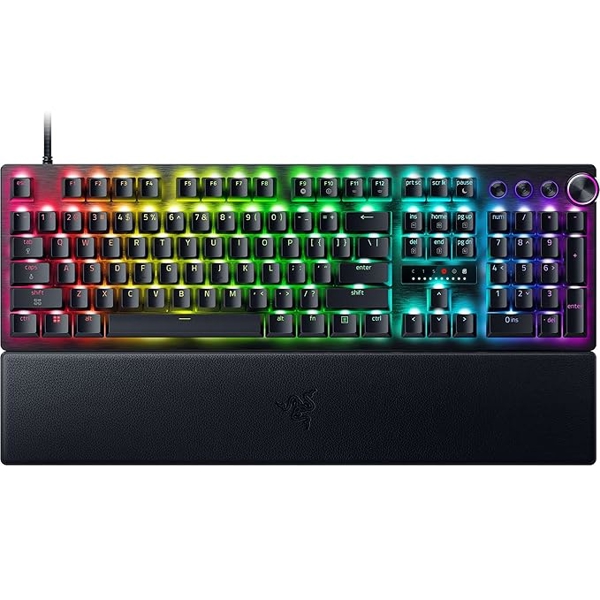 Razer Keyboard mechanical Huntsman V3 Pro 8KHz, 104key, Analog Optical Switch Gen-2, USB-A, EN, RGB, black