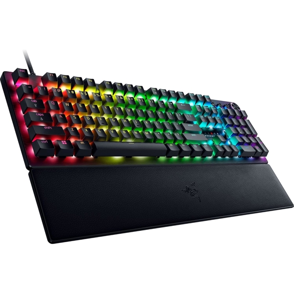Razer Keyboard mechanical Huntsman V3 Pro 8KHz, 104key, Analog Optical Switch Gen-2, USB-A, EN, RGB, black