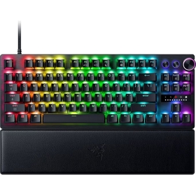 Razer Keyboard mechanical Huntsman V3 Pro TKL 8KHz, 84key, Analog Optical Switch Gen-2, USB-A, EN, RGB, black