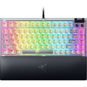 Razer Keyboard BlackWidow V4 75% RGB 83key Mechanical Tactile Switch GEN-3, USB-A, EN, Phantom White Ed.