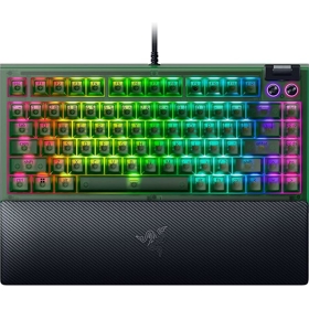 Razer Keyboard BlackWidow V4 75%, 83key, Mechanical Tactile Switch GEN-3, USB-A, EN, RGB, Phantom Green Ed.