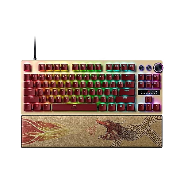 Razer Keyboard Huntsman V3 Pro TKL, 84key Analog Optical Switches, USB-A, EN, RGB, Counter-Strike 2 Ed.