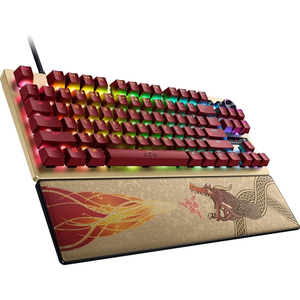 Razer Keyboard Huntsman V3 Pro TKL, 84key Analog Optical Switches, USB-A, EN, RGB, Counter-Strike 2 Ed.