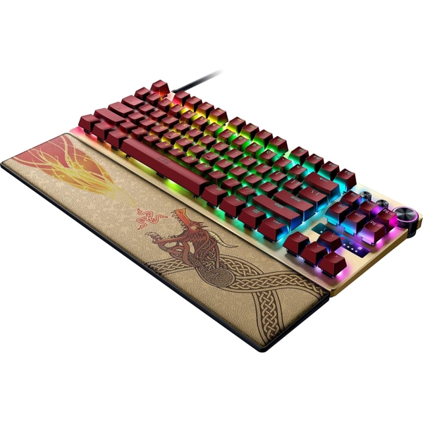 Razer Keyboard Huntsman V3 Pro TKL, 84key Analog Optical Switches, USB-A, EN, RGB, Counter-Strike 2 Ed.