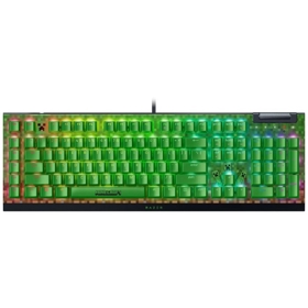 Razer Keyboard mechanical BlackWidow V4 X, 110key, Green Switch, USB-A, EN, RGB, Minecraft Ed.