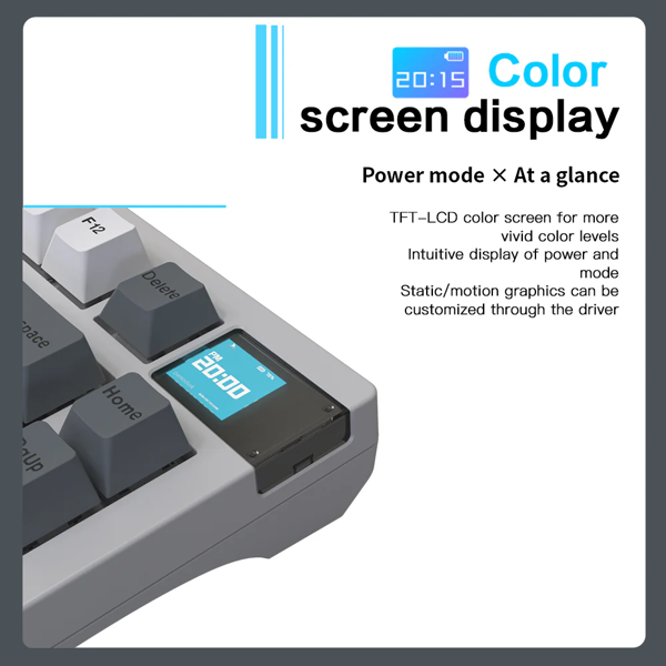 Darmoshark K8 Trio-mode Mechanical RGB gaming Keyboard White
